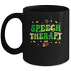 St Patricks Day Retro Speech Therapy SLP Therapist Groovy Mug | siriusteestore