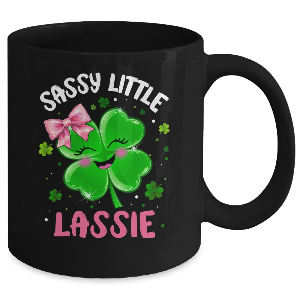 St Patricks Day Sassy Little Lassie Funny Kids Girl Mug | siriusteestore