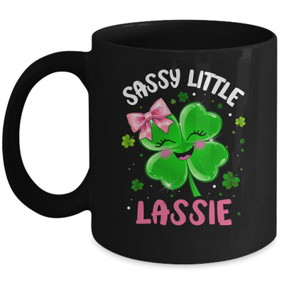 St Patricks Day Sassy Little Lassie Funny Kids Girl Mug | siriusteestore