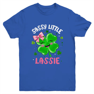 St Patricks Day Sassy Little Lassie Funny Kids Girl Youth Shirt | siriusteestore