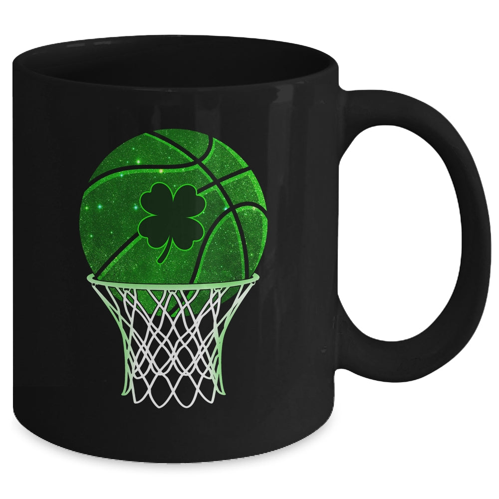 St Patricks Day Shamrock Basketball Irish Boys Girls Men Mug | siriusteestore