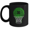 St Patricks Day Shamrock Basketball Irish Boys Girls Men Mug | siriusteestore