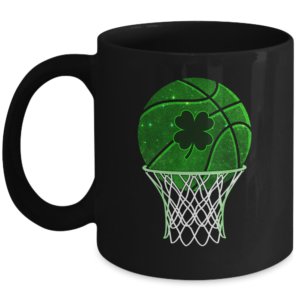 St Patricks Day Shamrock Basketball Irish Boys Girls Men Mug | siriusteestore
