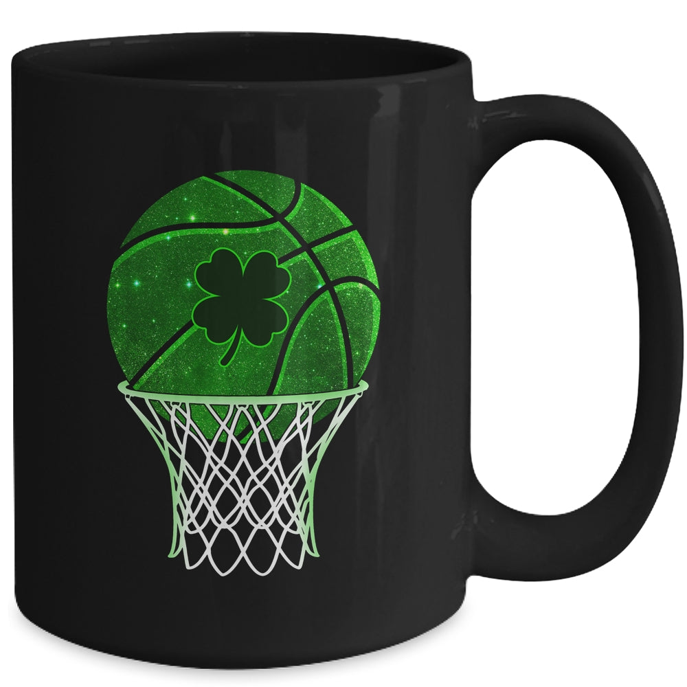 St Patricks Day Shamrock Basketball Irish Boys Girls Men Mug | siriusteestore