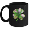 St Patricks Day Shamrock Irish Leopard Print Women Girls Mug | siriusteestore