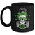 St Patricks Day Skull Messy Bun Saint Patricks Women Girl Mug | siriusteestore