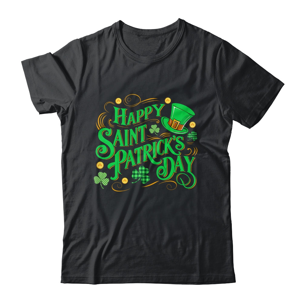 St Patricks Shamrock Happy Saint Patricks Day Men Dad Kids Shirt & Tank Top | siriusteestore