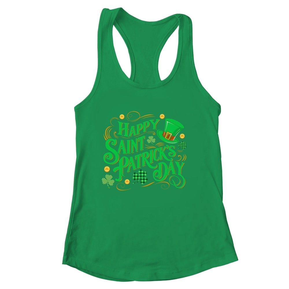 St Patricks Shamrock Happy Saint Patricks Day Men Dad Kids Shirt & Tank Top | siriusteestore