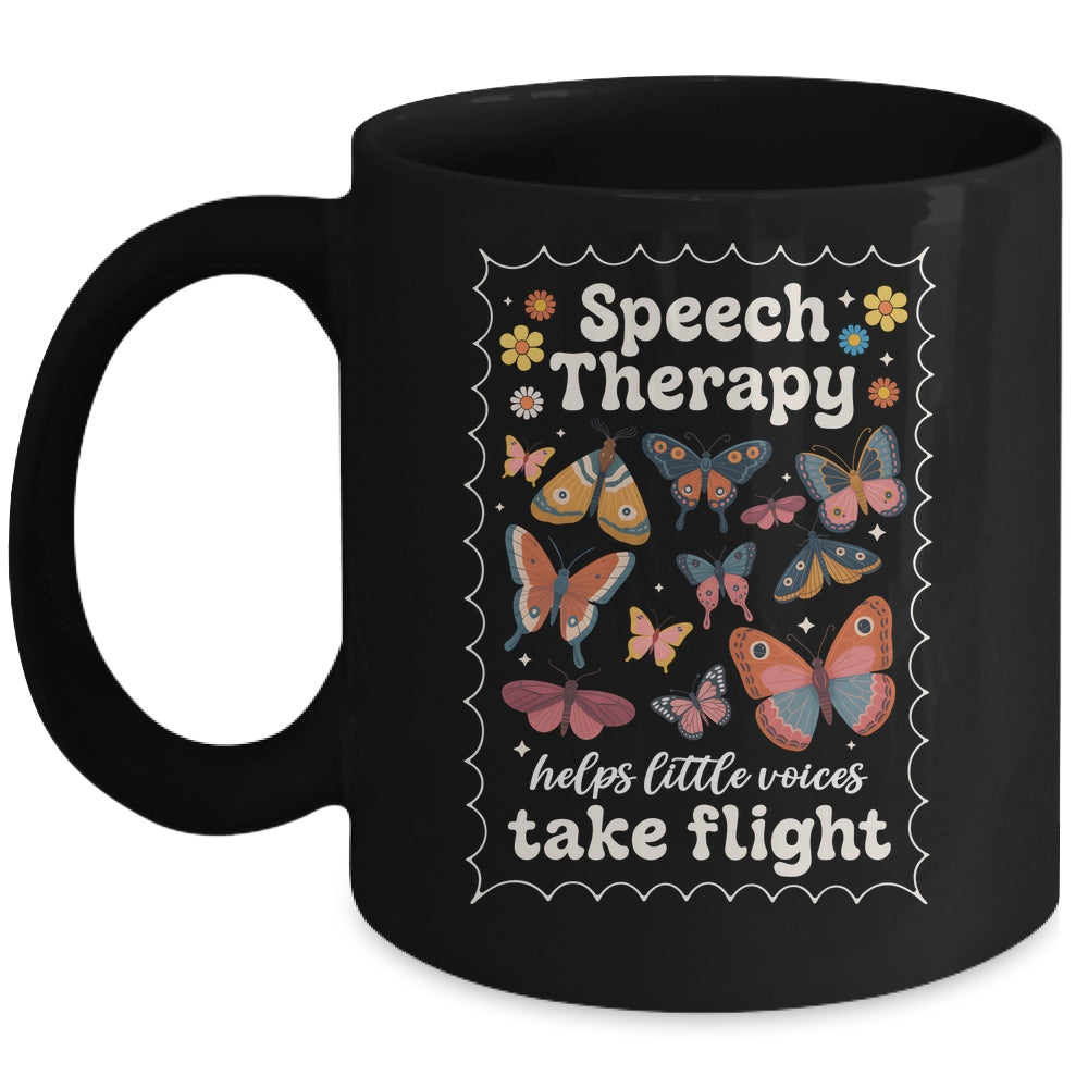 Stamp Speech Therapy Butterfly Speech Language Pathologist Mug | siriusteestore