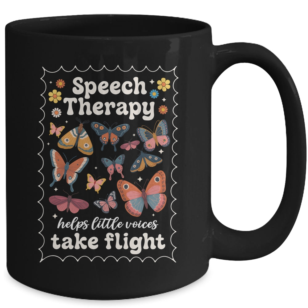Stamp Speech Therapy Butterfly Speech Language Pathologist Mug | siriusteestore