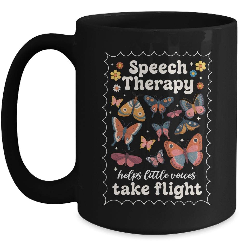 Stamp Speech Therapy Butterfly Speech Language Pathologist Mug | siriusteestore