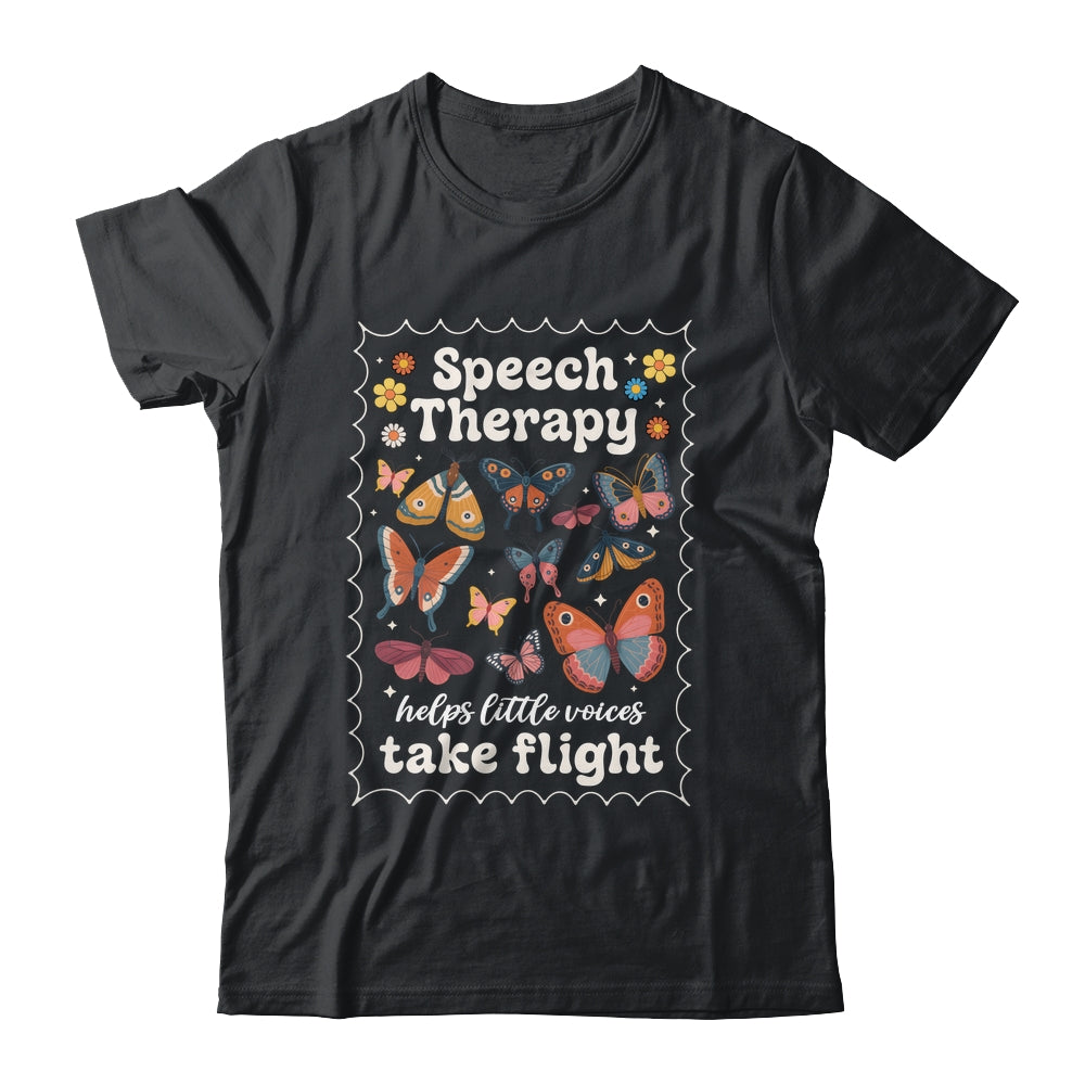 Stamp Speech Therapy Butterfly Speech Language Pathologist Shirt & Hoodie | siriusteestore