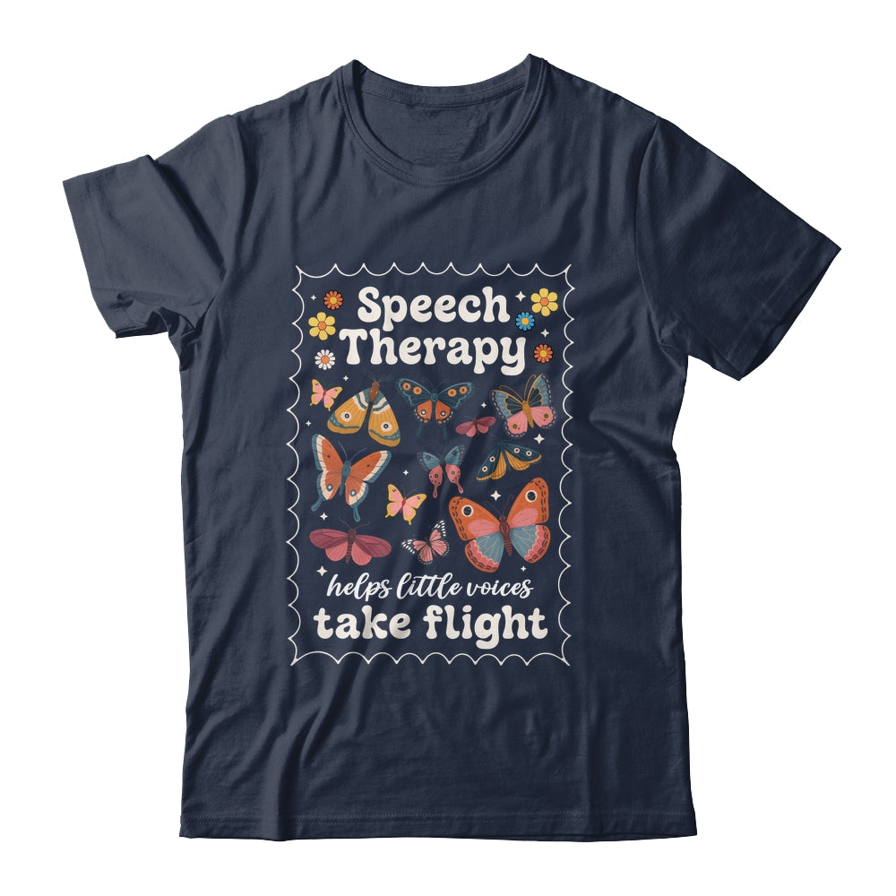 Stamp Speech Therapy Butterfly Speech Language Pathologist Shirt & Hoodie | siriusteestore