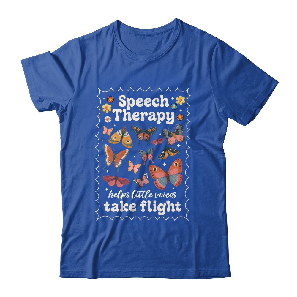 Stamp Speech Therapy Butterfly Speech Language Pathologist Shirt & Hoodie | siriusteestore