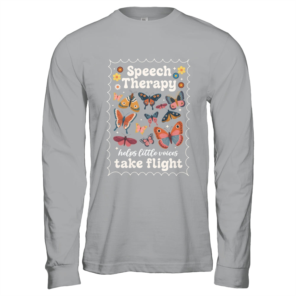 Stamp Speech Therapy Butterfly Speech Language Pathologist Shirt & Hoodie | siriusteestore