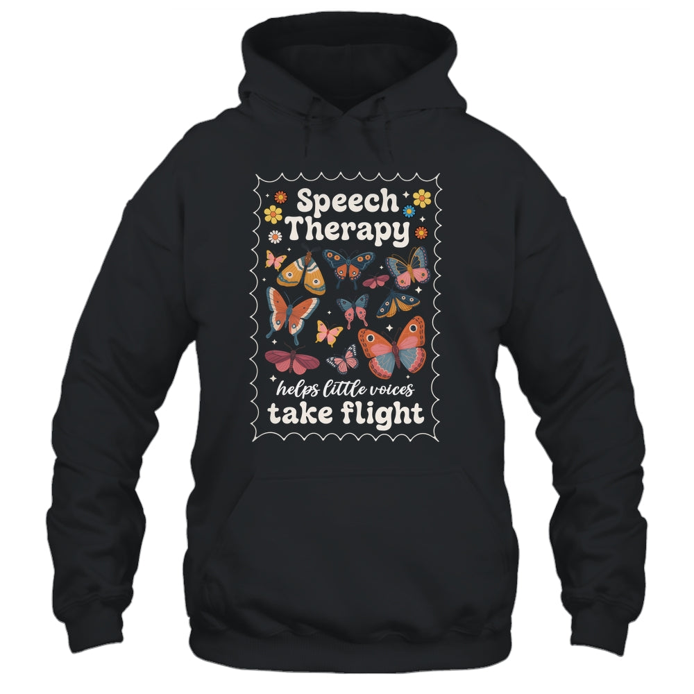 Stamp Speech Therapy Butterfly Speech Language Pathologist Shirt & Hoodie | siriusteestore