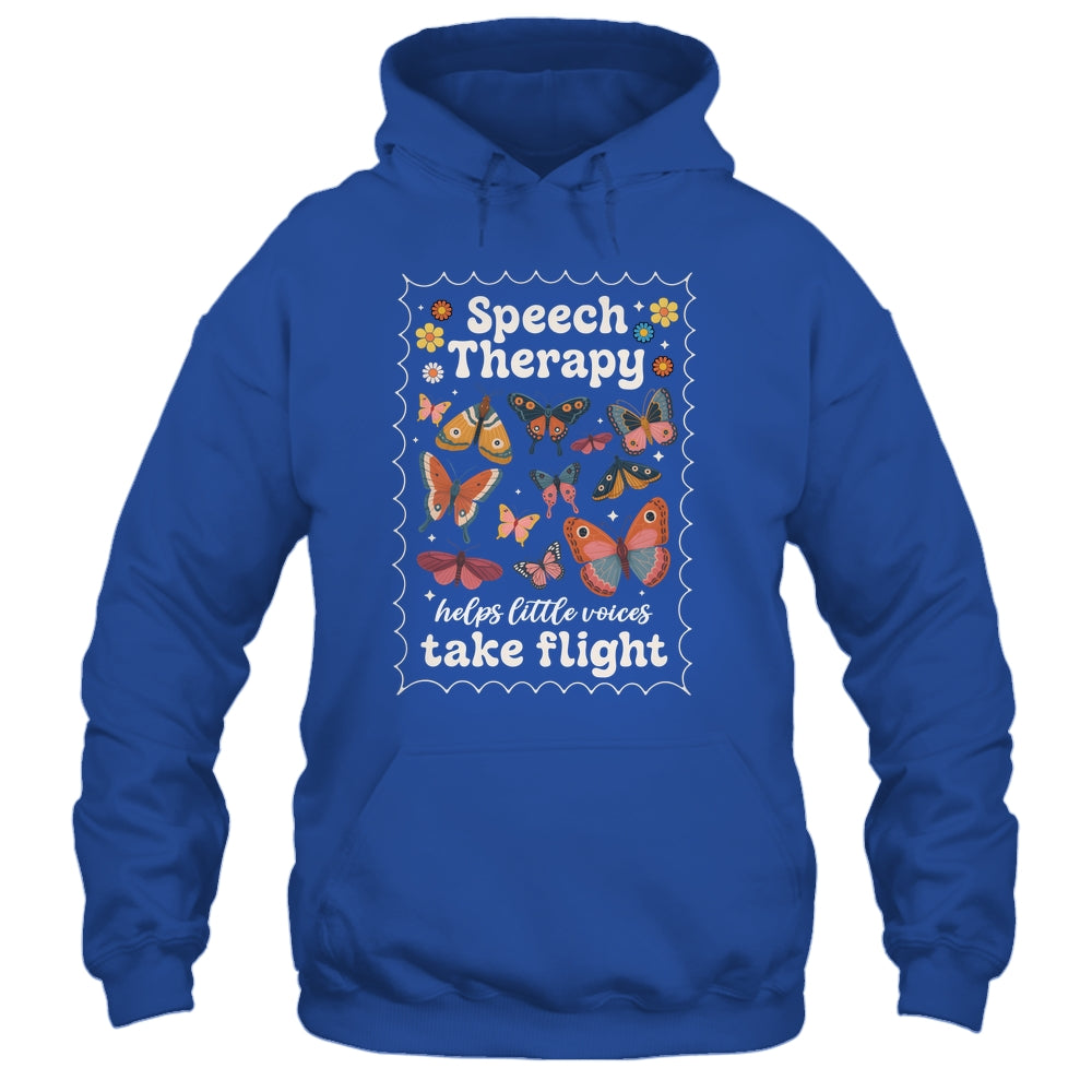 Stamp Speech Therapy Butterfly Speech Language Pathologist Shirt & Hoodie | siriusteestore