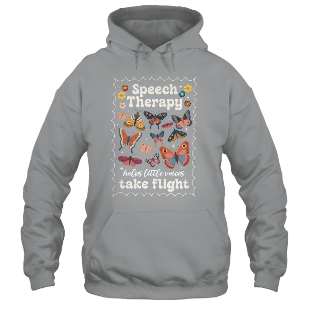 Stamp Speech Therapy Butterfly Speech Language Pathologist Shirt & Hoodie | siriusteestore
