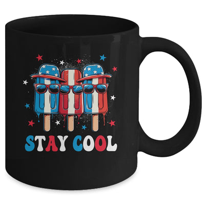 Stay Cool 4th July Boys Men Popsicle USA Flag American Mug | siriusteestore