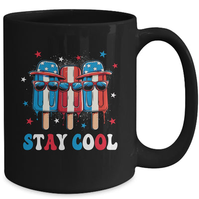 Stay Cool 4th July Boys Men Popsicle USA Flag American Mug | siriusteestore