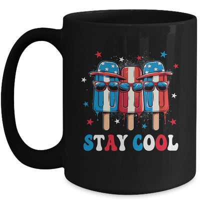 Stay Cool 4th July Boys Men Popsicle USA Flag American Mug | siriusteestore
