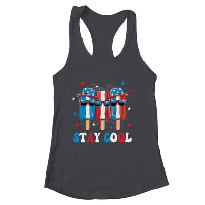 Stay Cool 4th July Boys Men Popsicle USA Flag American Shirt & Tank Top | siriusteestore