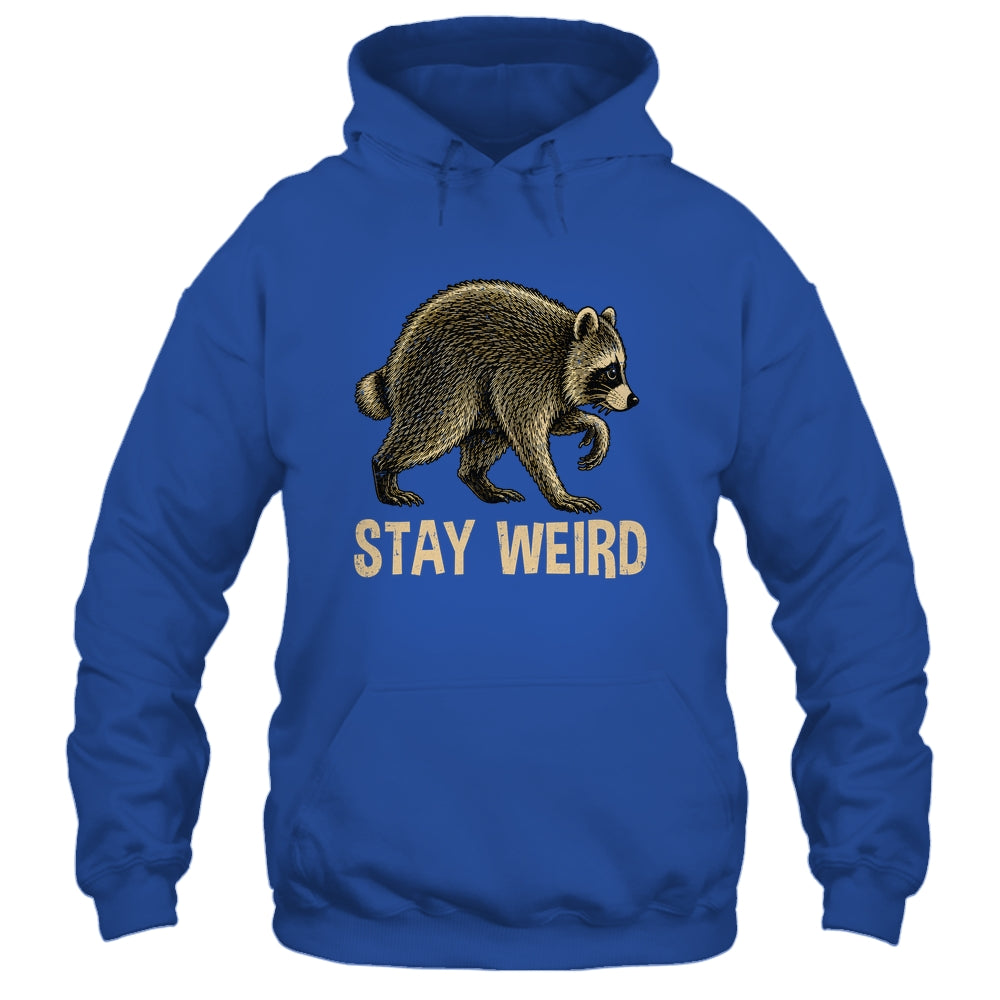 Stay Weird Funny Raccoon Quirky Animal Lover Shirt & Tank Top | siriusteestore