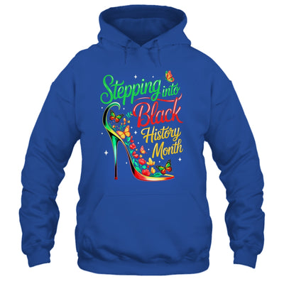Stepping Into Black History Month High Heels Womens Girls Shirt & Hoodie | siriusteestore