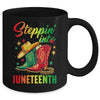 Stepping Into Juneteenth Afro Woman Black Girls Women Mug | siriusteestore
