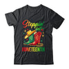 Stepping Into Juneteenth Afro Woman Black Girls Women Shirt & Tank Top | siriusteestore