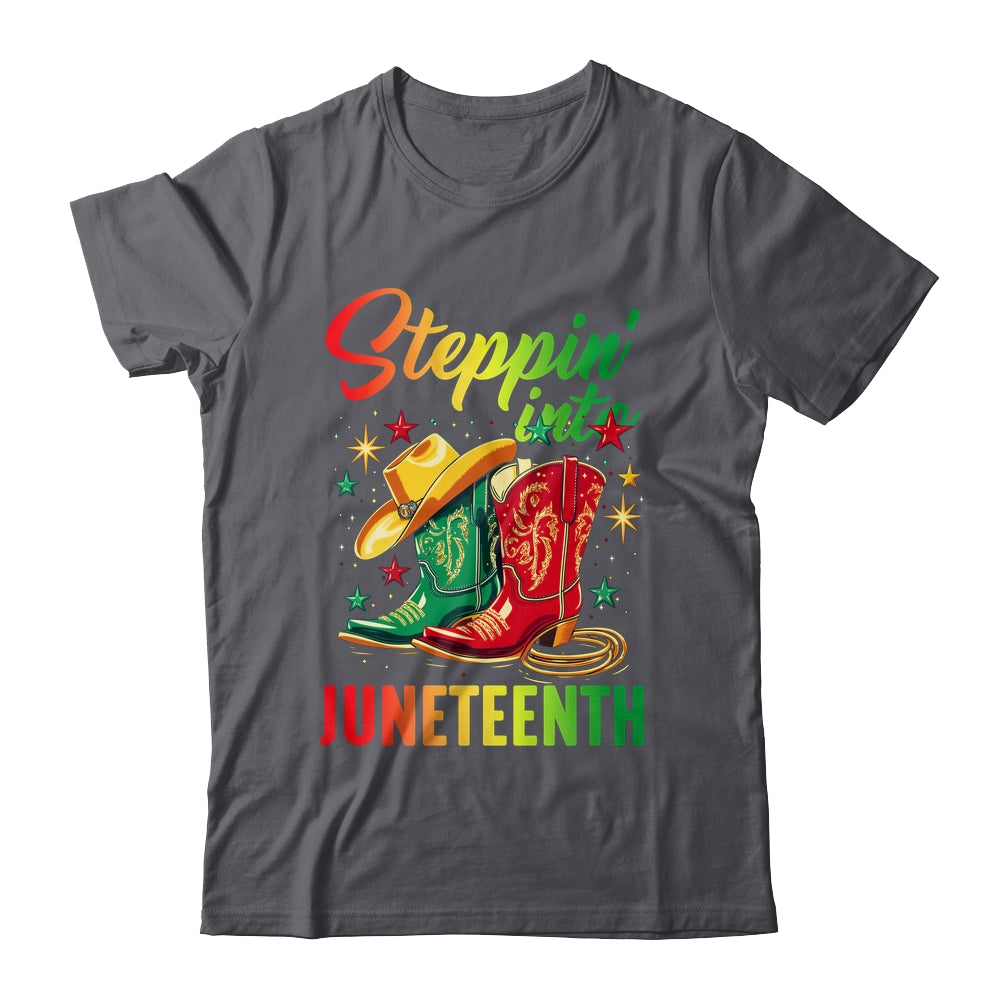 Stepping Into Juneteenth Afro Woman Black Girls Women Shirt & Tank Top | siriusteestore
