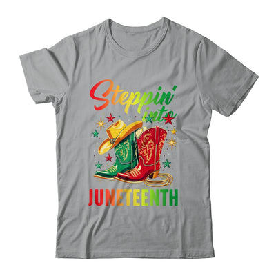 Stepping Into Juneteenth Afro Woman Black Girls Women Shirt & Tank Top | siriusteestore