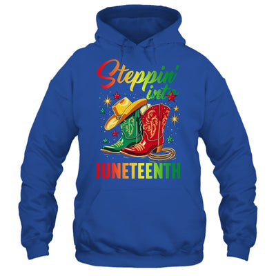 Stepping Into Juneteenth Afro Woman Black Girls Women Shirt & Tank Top | siriusteestore