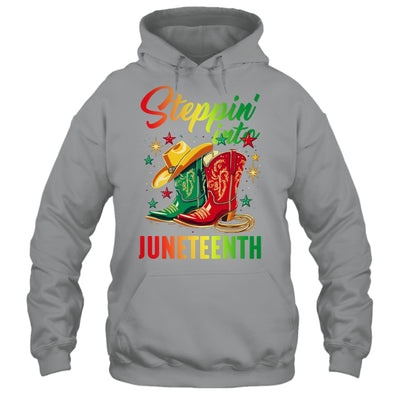 Stepping Into Juneteenth Afro Woman Black Girls Women Shirt & Tank Top | siriusteestore