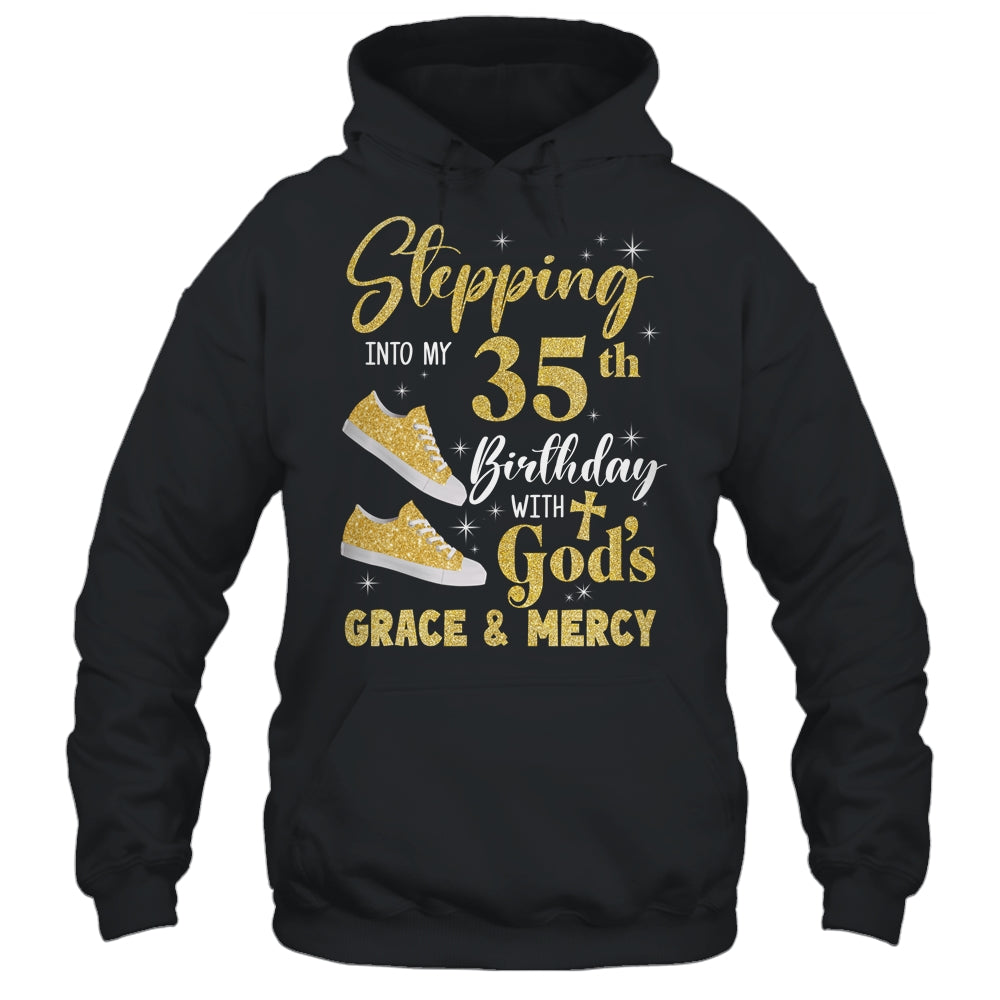 Stepping Into My 35th Birthday With Gods Grace And Mercy Women Shirt & Tank Top | siriusteestore