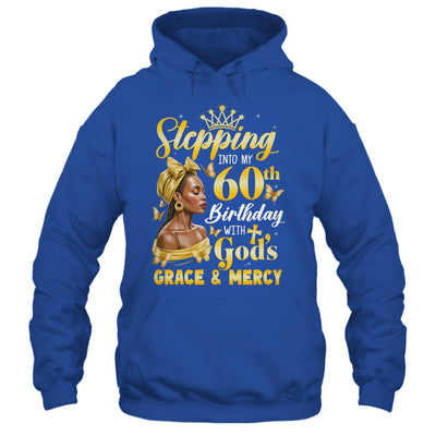 Stepping Into My 60th Birthday Afro Woman Religious Birthday Shirt & Tank Top | siriusteestore