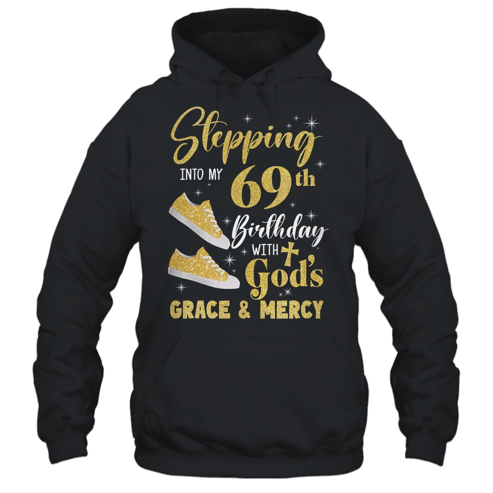 Stepping Into My 69th Birthday With Gods Grace And Mercy Women Shirt & Tank Top | siriusteestore