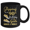 Stepping Into My 90th Birthday With Gods Grace And Mercy Women Mug | siriusteestore