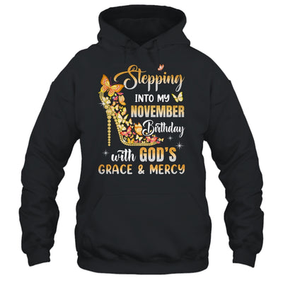 Stepping Into My November Birthday With Gods Grace Mercy Shirt & Tank Top | siriusteestore