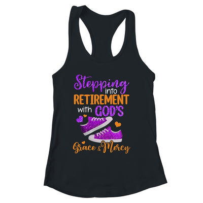 Stepping Into My Retirement With God's Grace And Mercy Shirt & Tank Top | siriusteestore