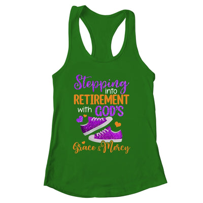 Stepping Into My Retirement With God's Grace And Mercy Shirt & Tank Top | siriusteestore