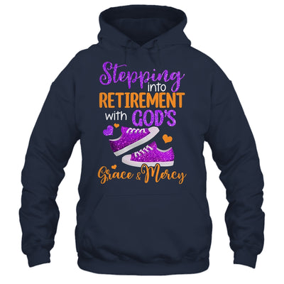Stepping Into My Retirement With God's Grace And Mercy Shirt & Tank Top | siriusteestore