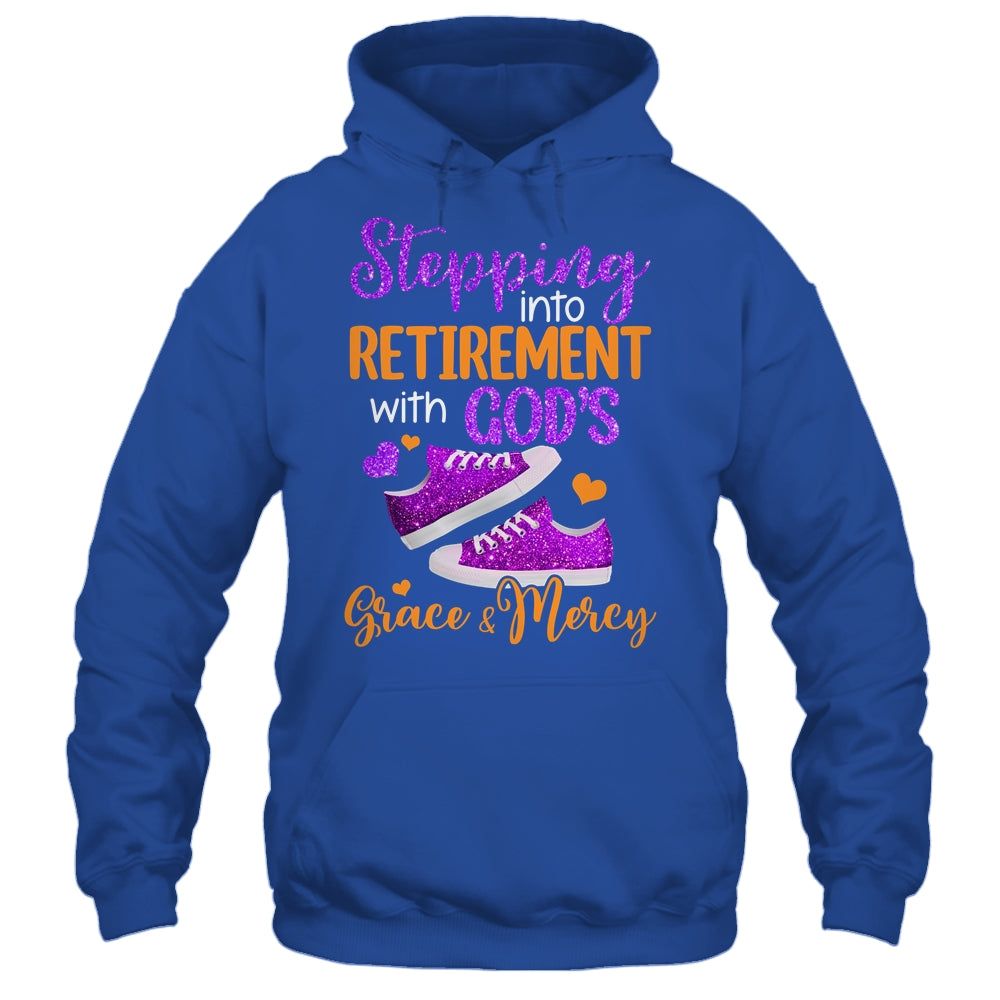 Stepping Into My Retirement With God's Grace And Mercy Shirt & Tank Top | siriusteestore