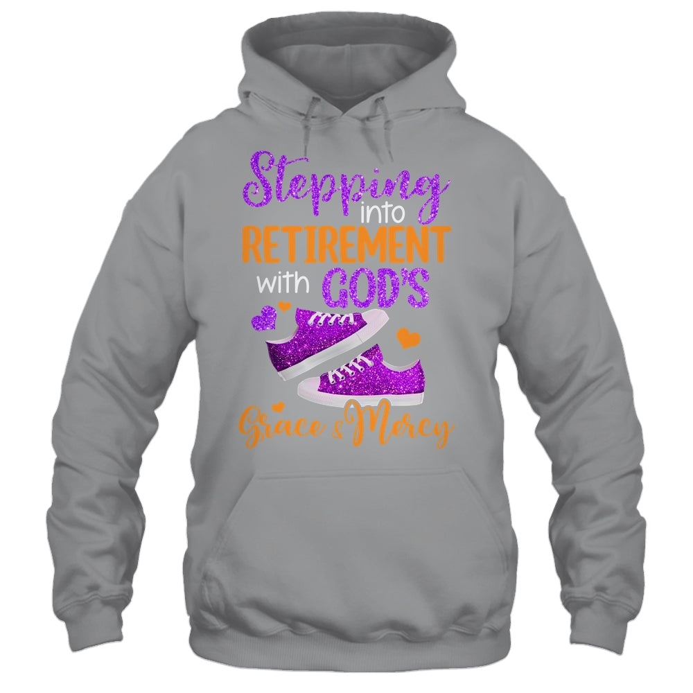 Stepping Into My Retirement With God's Grace And Mercy Shirt & Tank Top | siriusteestore