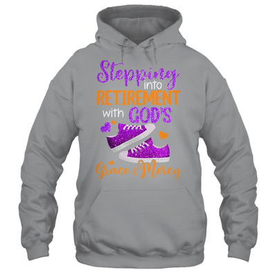 Stepping Into My Retirement With God's Grace And Mercy Shirt & Tank Top | siriusteestore
