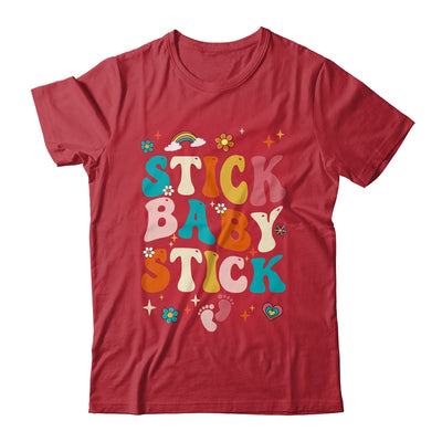 Stick Baby Stick Funny IVF Transfer Day IVF Couple Groovy Shirt & Tank Top | siriusteestore