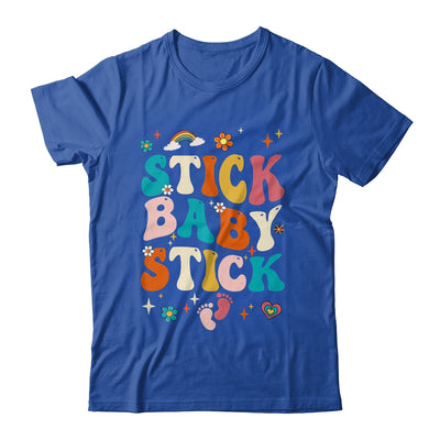 Stick Baby Stick Funny IVF Transfer Day IVF Couple Groovy Shirt & Tank Top | siriusteestore
