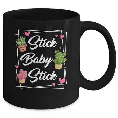 Stick Baby Stick Funny IVF Transfer Day IVF Couple Mug | siriusteestore