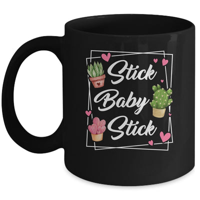Stick Baby Stick Funny IVF Transfer Day IVF Couple Mug | siriusteestore