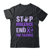 Stop Violence End The Silence Domestic Violence Awareness Shirt & Hoodie | siriusteestore